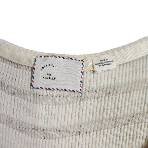 Postmark By Anthropologie Hi/Low Button Up Semi Sheer Swing Dress, Cream, XS - Picture 10 of 15